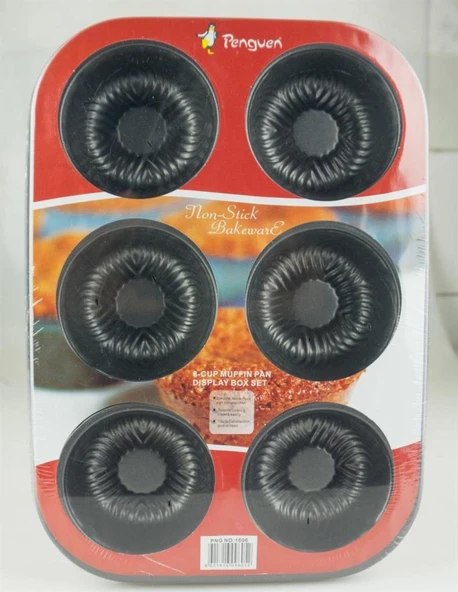 Penguen PNG-1606 No:5 Mini Kek Kalıbı muffin kalıbı ürün görseli 1