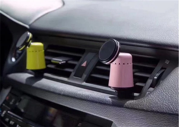 Renkli Mini araç telefon tutucu Pembe ürün görseli 1