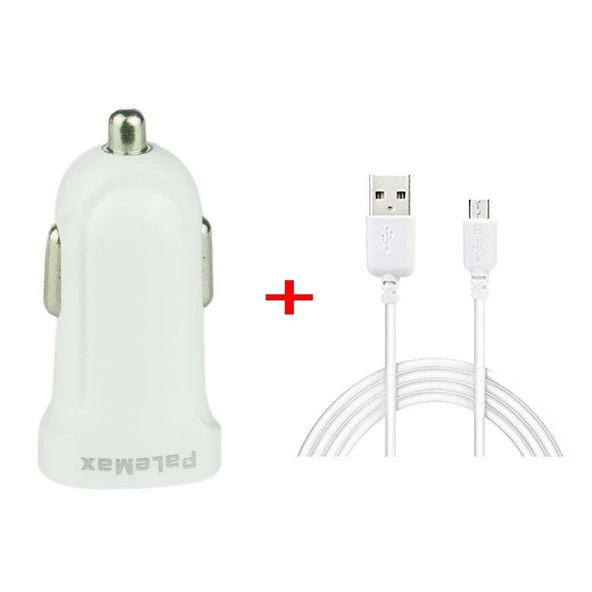 Palemax Araç şarj Aleti + Micro usb kablo Samsung Galaxy S2/3/4/5/6, LG G2/3/4, Sony xperia z1/2/3/4/5 ürün görseli 1