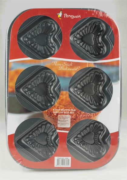 Penguen PNG-1606 No 1 Mini Kek Kalıbı Kalp muffin kalıbı ürün görseli 1