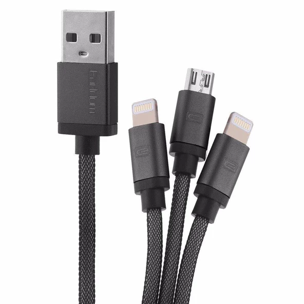 Earldom ET-867 iphone 5/5s/5c/6/6s/7, Samsung, LG, Sony, HTC Telefonlarla uyumlu USB şarj kablosu ürün görseli 1
