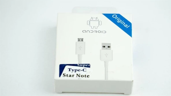 Star Note Type C Usb Şarj Ve Data Kablosu Beyaz - Resim 2