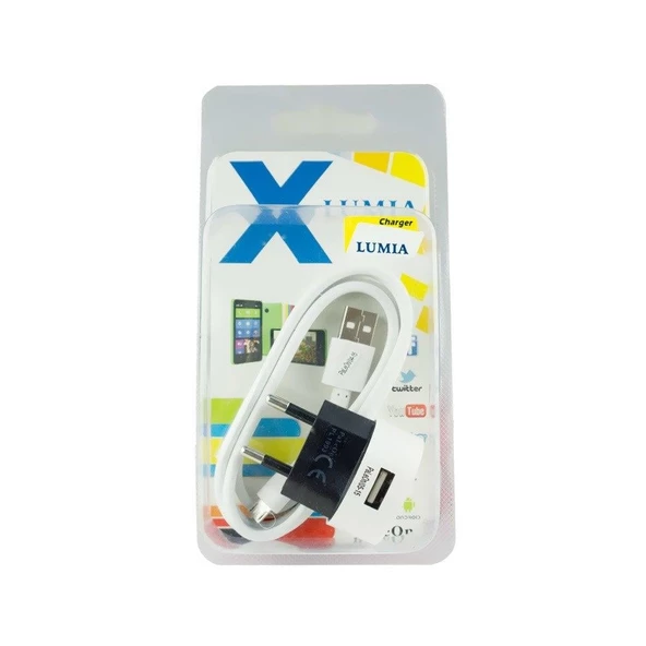 Paleon Charger Lumia Nokia Lumia şarj aleti + ara şarj kablosu ürün görseli 1