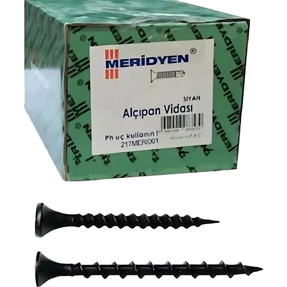 Meridyen Alçıpan Sık Dişli 3.5x45 500 Lü  Paket ürün görseli 1