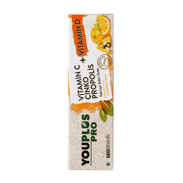 YouPlus Pro Vitamin C Çinko Propolis Takviye Edici Gıda 15 Tablet ürün görseli 1