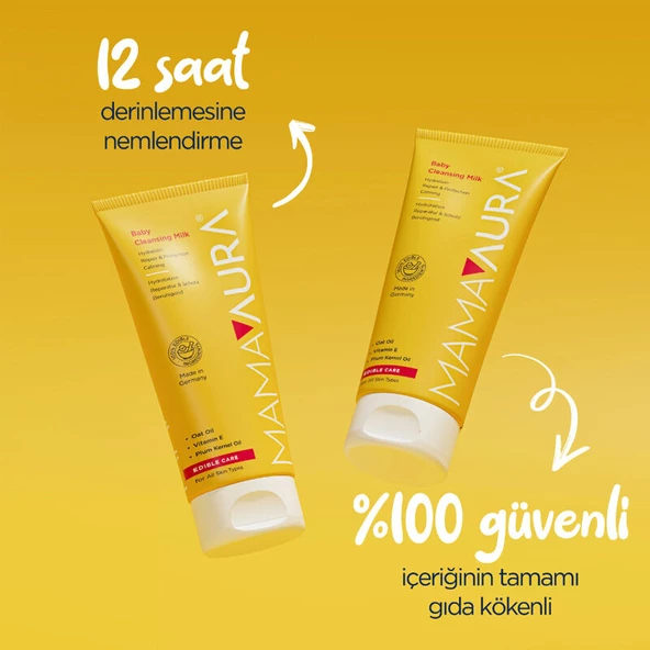 Mamaaura Baby Cleansing Milk 200 ml - Resim 3