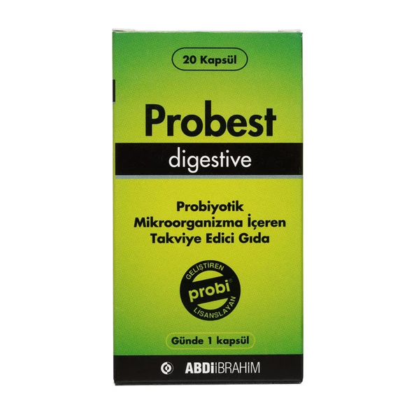 Probest Digestive Probiyotik Takviye Edici Gıda 20 Kapsül ürün görseli 1