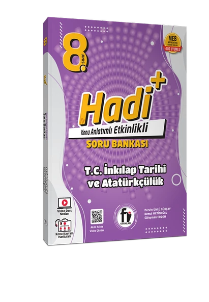 Fi Yayınları 8. Sınıf İnkılap Tarihi Ve Atatürkçülük Hadi Konu Anlatımlı Soru Bankası Yeni ürün görseli 1