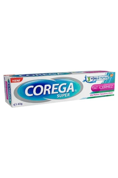 Corega Super Tat İçermez Diş Protezi Yapıştırıcı Krem 40 gr ürün görseli 1