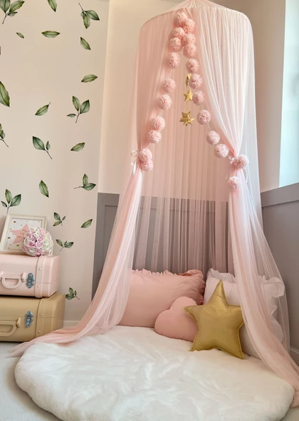 Pamuka Tül Cibinlik Basic Baby Pink ürün görseli 1