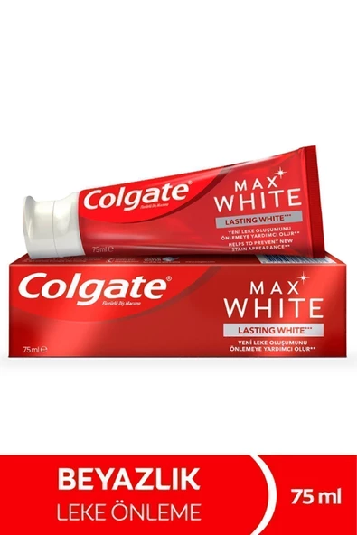 Colgate Max White Kalıcı Beyazlık Beyazlatıcı Diş Macunu 75 ml ürün görseli 1