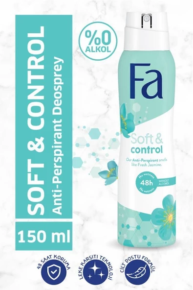 Fa Women Soft & Control Deosprey Taze Yasemin 150 ml ürün görseli 1