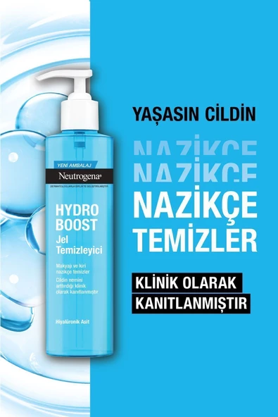 Neutrogena Hydro Boost Water Jel Temizleme Jeli 200 ml - Resim 3