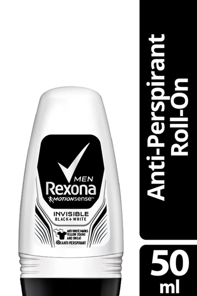 Rexona Men Invisible Black & White Roll-on 50 Ml - Resim 2