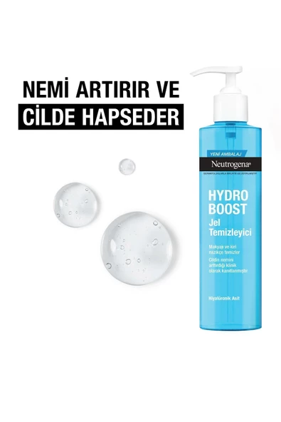 Neutrogena Hydro Boost Water Jel Temizleme Jeli 200 ml - Resim 5