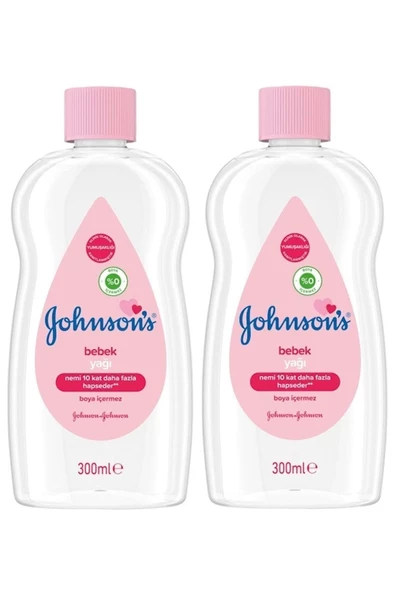 Johnsons Baby Johnsons Baby Bebek Yağı 300ml Nemlendirici (Pembe) 2 Li Set ürün görseli 1