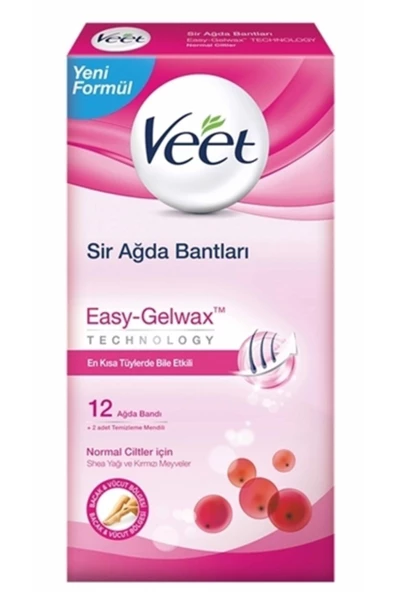 Veet Kolay Kullanım Soğuk Ağda Bantları Normal Cilt ürün görseli 1
