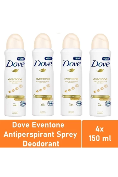 Dove Kadın Anti Perspirant Deodorant Eventone 150 Ml - 4'lü Avantaj Paketi ürün görseli 1