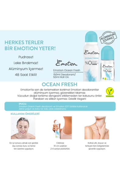 Emotion Ocean Fresh Roll On 50ml - Resim 2