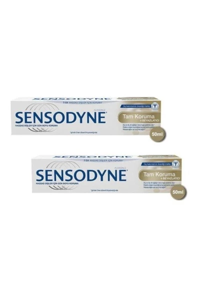 Sensodyne Tam Koruma Ve Beyazlatıcı Diş Macunu 50 Ml 2 Adet ürün görseli 1