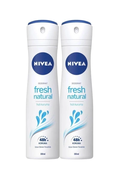 NIVEA Fresh Natural Deodorant 150 ml X 2 Adet ürün görseli 1