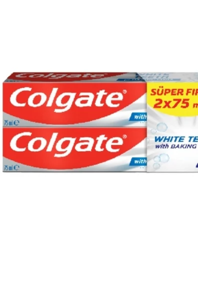 Colgate White Teeth Diş Macunu 2x75 Ml Sodalı ürün görseli 1