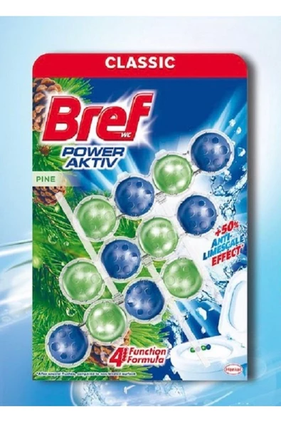 Bref Wc Power Aktif 3'lü Blok Güçlü Formül Ferahlık Ve Kireç Önleyici Etki ürün görseli 1