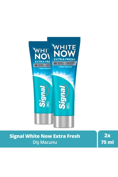 Signal White Now Diş Macunu Extra Fresh Yoğun Ferahlık 75 ml X2 ürün görseli 1