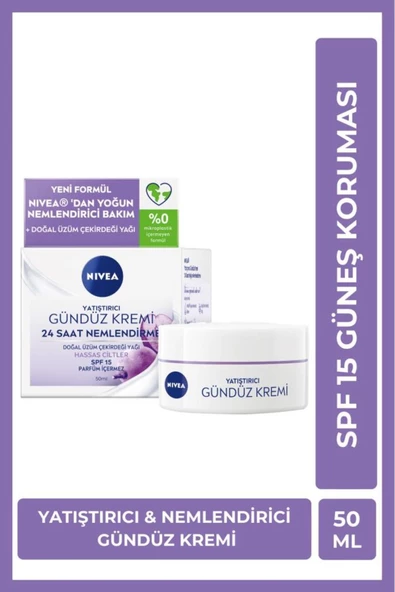 NIVEA Yatıştırıcı Gündüz Kremi Doğal Üzüm Çekirdeği Yağı Hassas Ciltler ürün görseli 1