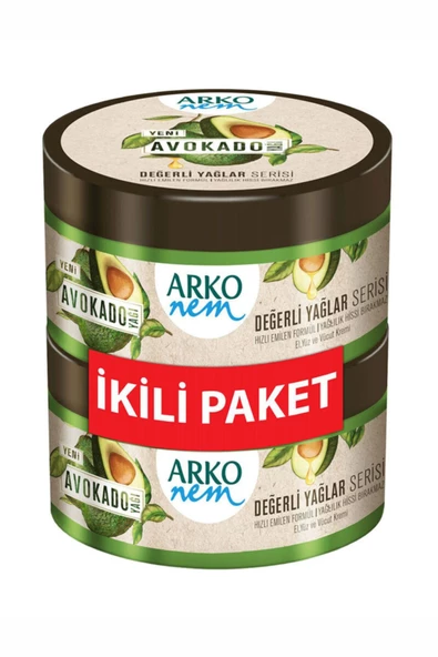 ARKO Nem Değerli Yağlar Avokado Yağı El Ve Vücut Kremi 250 Ml + 250 Ml ürün görseli 1
