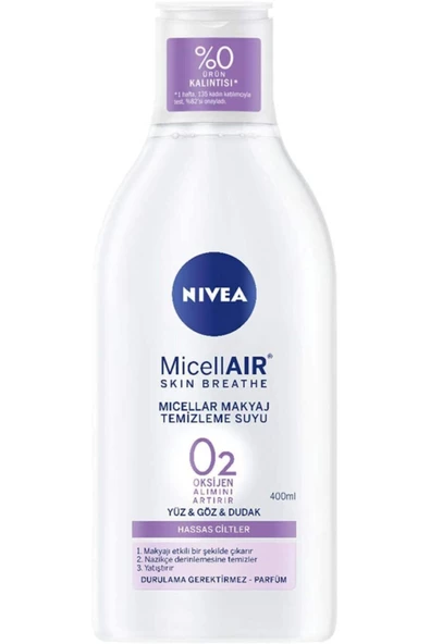 NIVEA Micellar Makyaj Temizleme Suyu Hassas Ciltler 400 Ml ürün görseli 1