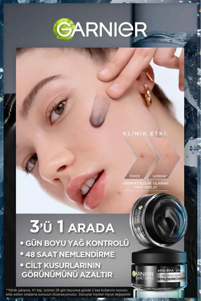 Garnier Saf Ve Temiz Kömür Matlaştırıcı Günlük Nemlendirici Krem 50ml ürün görseli 1