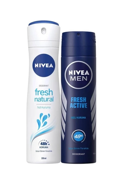 NIVEA Fresh Natural Deosprey 150 ml Fresh Active Erkek Deosprey 150 ml ürün görseli 1