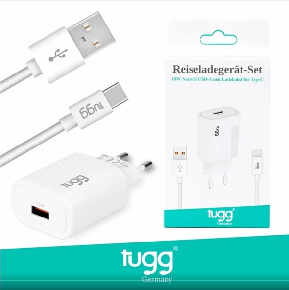 TUGG GERMANY 104302 ŞARJ SET 18W USB -TYPE-C ürün görseli 1