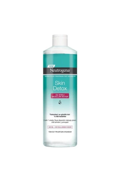 Neutrogena Skin Detox Üç Etkili Micellar Water Makyaj Temizleme Suyu 400ml ürün görseli 1