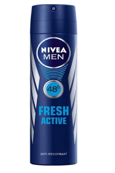 NIVEA Men Fresh Active Sprey Deodorant 150 ml ürün görseli 1