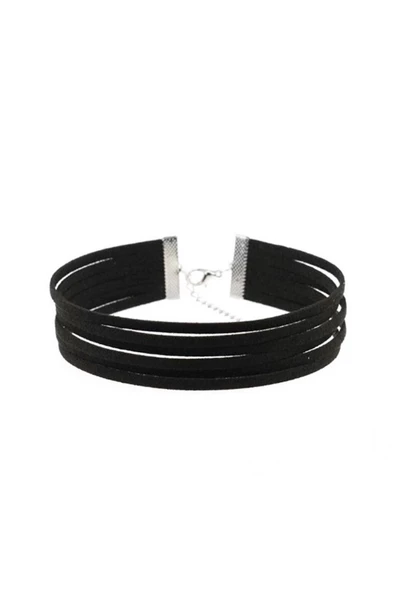 Siyah Renk Kadın Süet Choker ürün görseli 1