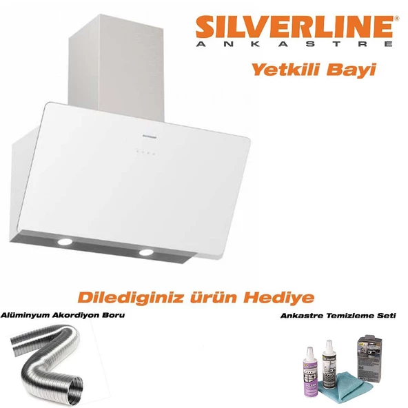 Silverline 3457 Soho Beyaz 60Cm Davlumbaz - Resim 4