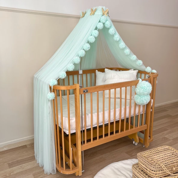 Pamuka Bebek Beşik Cibinlik Baby Green ürün görseli 1