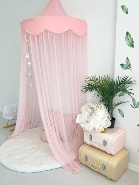 Pamuka Full Pembe 100 cm Duvar Tentesi - Resim 3