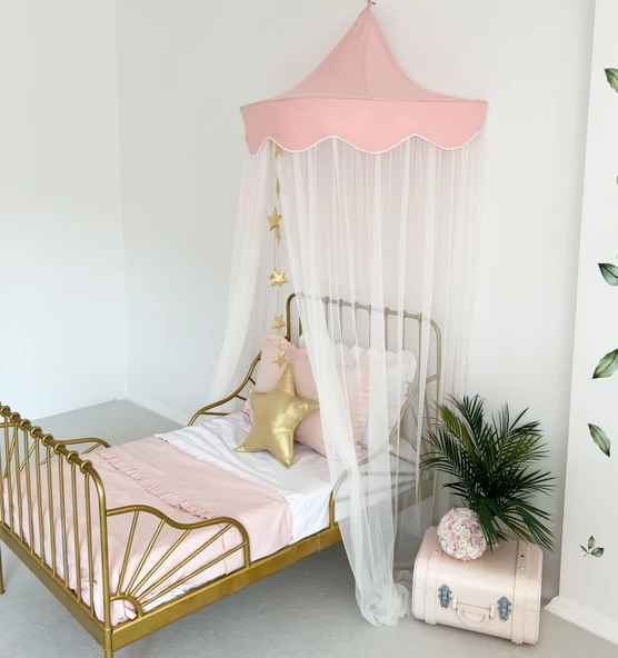 Pamuka Pembe-Beyaz 100 Cm Duvar Tentesi - Resim 3