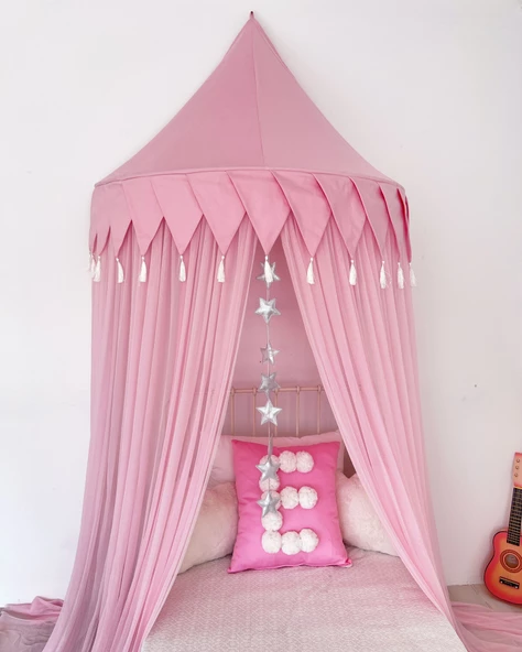 Pamuka Pembe 120 Cm Duvar Tentesi - Resim 2