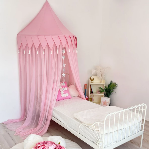 Pamuka Pembe 120 Cm Duvar Tentesi ürün görseli 1