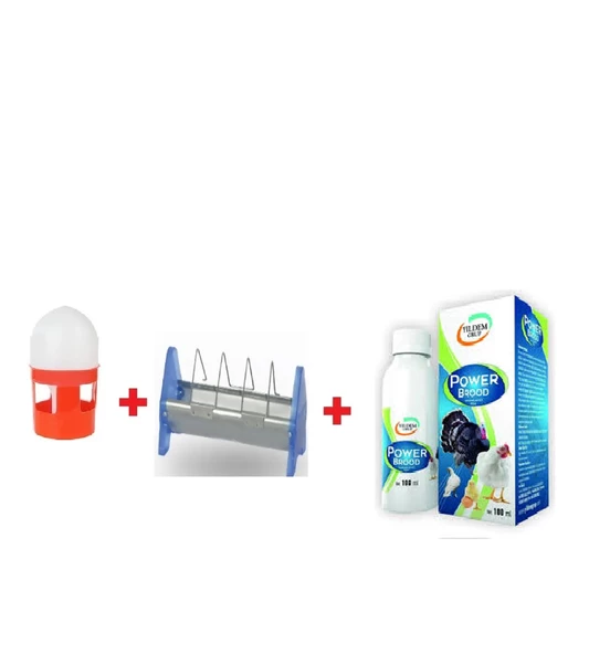 Power Brood 100 Ml +Güvercin Suluğu 1 Litre + 15 Cm Güvercin Yemlik ürün görseli 1