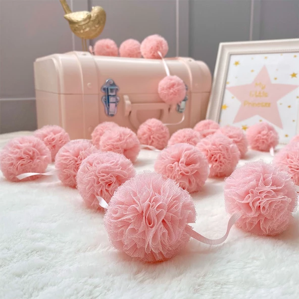 Pamuka Mini Ponpon Pink - Resim 2