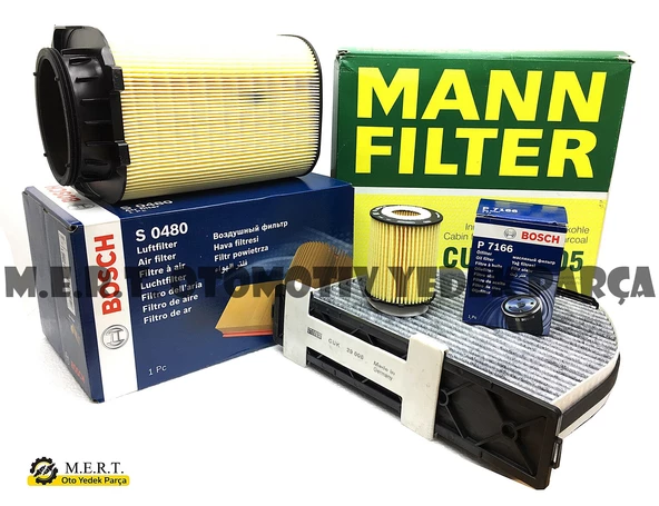 Mercedes E180 W212 Benzinli Bosch Filtre Bakım Seti 2013-2016 ürün görseli 1