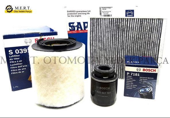 Audi A1 1.4 Tfsi Filtre Bakım Seti (2011-2015) (485622909) ürün görseli 1
