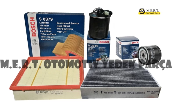 Mercedes Cla 180 Dizel Bosch Filtre Bakım Seti 2013-2019 ürün görseli 1