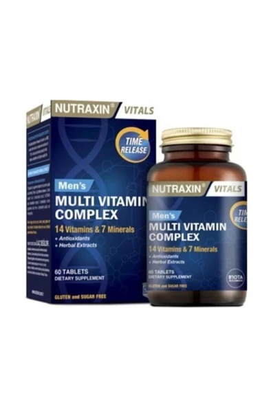 Nutraxin Mens Multi Vitamin Complex 60 Tablets ürün görseli 1