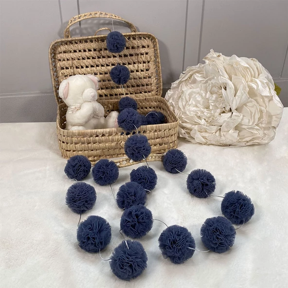 Pamuka Mini Ponpon Glaucous Blue ürün görseli 1